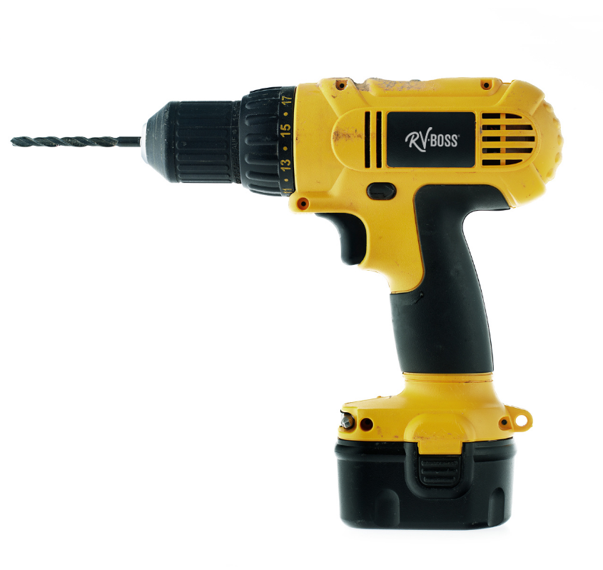 yellow and black cordless drill